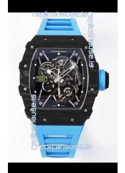 Richard Mille RM35-01 Rafael Nadal Carbon Fiber Casing with Genuine Tourbillon Super Clone Watch 