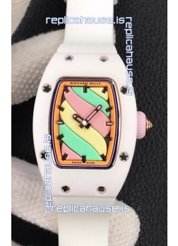 Richard Mille RM-07 Bon Bon White Ceramic Ladies 1:1 Swiss Replica Watch 