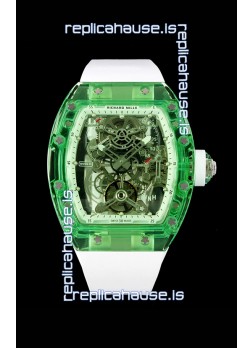 Richard Mille 56-01 Transparent Sapphires Casing with Genuine Swiss Tourbillon Movement Super Clone