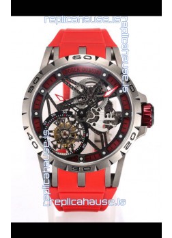 Roger Dubuis Excalibur Spider Flying Tourbillon Skeleton Titanium Casing 45MM 1:1 Mirror Swiss Watch