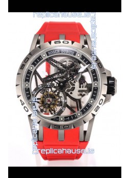 Roger Dubuis Excalibur Spider Flying Tourbillon Skeleton Titanium Casing 45MM 1:1 Mirror Swiss Watch