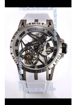 Roger Dubuis Excalibur Spider Flying Tourbillon Skeleton Titanium Casing 45MM 1:1 Mirror Swiss Watch