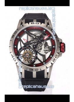 Roger Dubuis Excalibur Spider Flying Tourbillon Skeleton Titanium Casing 45MM 1:1 Mirror Swiss Watch