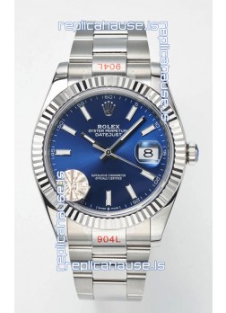 Rolex Datejust Cal.3235 Movement Swiss Watch 1:1 Mirror Replica 904L Steel 41MM - Blue Dial 