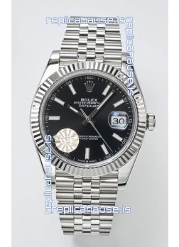 Rolex Datejust Cal.3235 Movement Swiss Watch 1:1 Mirror Replica 904L Steel 41MM - Black Dial 