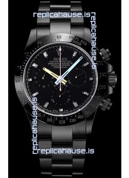 Rolex Daytona Blaken 1:1 Swiss Mirror Replica Black Dial Cal.4130 Movement (WITH BOX) 