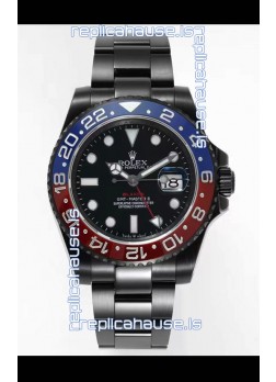 Rolex GMT Masters II REF.126710BLRO PEPSI BLAKEN Swiss Replica - 904L Steel in DLC Coating