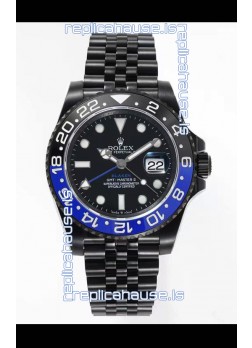 Rolex GMT Masters II REF.126710BLRO Batman BLAKEN Swiss Replica - 904L Steel in DLC Coating