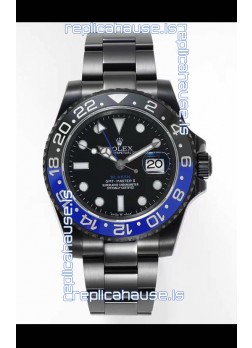 Rolex GMT Masters II REF.126710BLRO Batman BLAKEN Swiss Replica - 904L Steel in DLC Coating