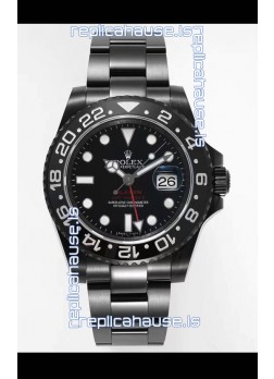 Rolex GMT Masters II REF.126710BLRO BLAKEN Swiss Replica - 904L Steel in DLC Coating