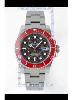 Rolex Submariner DiW Stainless Steel Casing Ceramic Red Bezel Edition Watch 