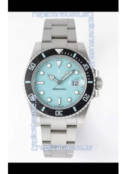 Rolex Submariner DiW Stainless Steel Casing Black Ceramic Bezel Blue Dial Edition Watch 