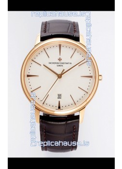 Vacheron Constantin Patrimony Rose Gold 1:1 Mirror Replica Watch 40MM 904L Steel 
