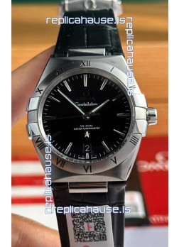 Omega Co-Axial Constellation 39MM 904L Steel Black Dial 1:1 Mirror Replica Watch
