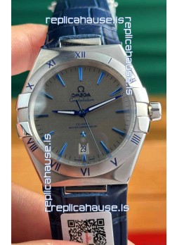 Omega Co-Axial Constellation 39MM 904L Steel Grey Dial 1:1 Mirror Replica Watch
