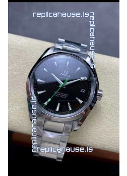 Omega Aqua Terra 150M Black Dial 904L Steel Casing Green Hand 1:1 Mirror Replica 41MM 