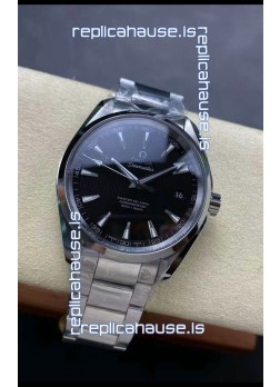 Omega Aqua Terra 150M Black Dial 904L Steel Casing Steel Hands 1:1 Mirror Replica 41MM 
