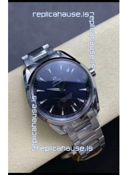 Omega Aqua Terra 150M Blue Dial 904L Steel Casing Blue Dial 1:1 Mirror Replica 41MM 