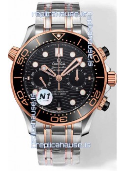 Omega Seamaster Co-Axial Master Chronograph Two Tone Steel Strap 44MM 1:1 Mirror Replica