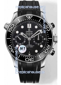 Omega Seamaster Co-Axial Master Chronograph Stainless Steel Black Dial 44MM 1:1 Mirror Replica