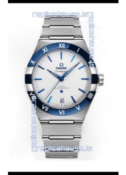 Omega Co-Axial Constellation Stainless White Green Dial 1:1 Mirror Replica 41MM