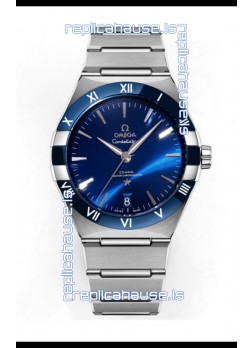 Omega Co-Axial Constellation Stainless White Blue Dial 1:1 Mirror Replica 41MM