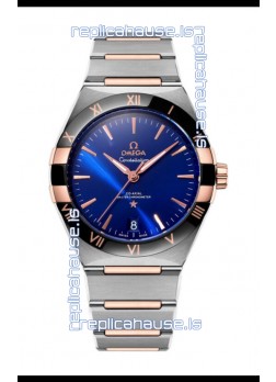 Omega Co-Axial Constellation Two Tone Blue Burgundy Dial 1:1 Mirror Replica 41MM