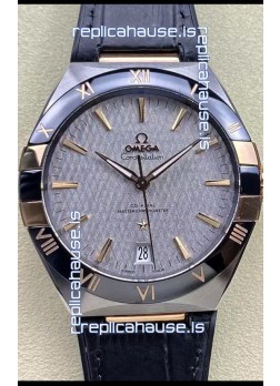 Omega Co-Axial Constellation 41MM 904L Steel - Grey Dial 1:1 Mirror Replica Watch