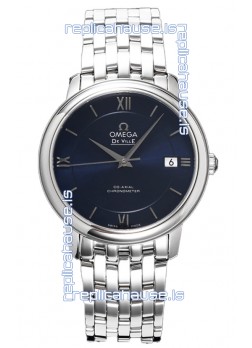 Omega De Ville Co-Axial Chronometer 36.8MM Swiss Replica Watch in Dark Blue Dial 
