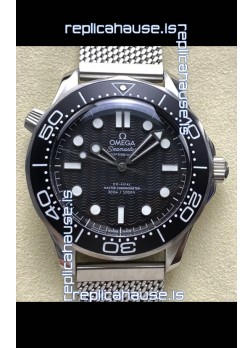 Omega Seamaster Super Clone 300M Master Chronometer Black Swiss 904L Steel Watch