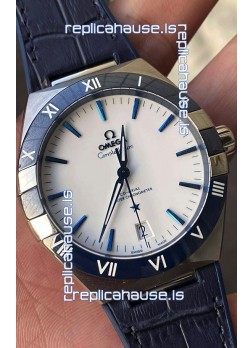 Omega Co-Axial Constellation 41MM 904L Steel White Dial 1:1 Mirror Replica Watch