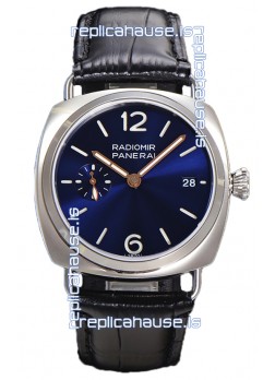 Panerai Radiomir PAM1293 Quaranta 40MM 904L Steel Blue Dial Watch in 1:1 Mirror Replica 