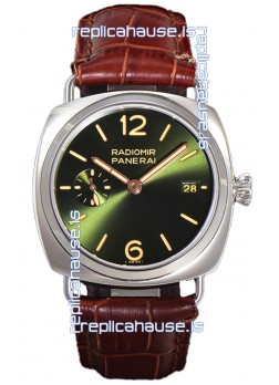 Panerai Radiomir PAM1573 Quaranta 40MM 904L Steel Green Dial Watch in 1:1 Mirror Replica 