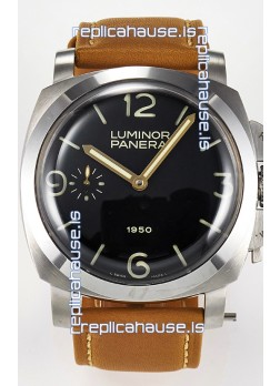 Panerai Super Clone Luminor 1950 PAM127 904L Steel Edition Swiss Replica Watch
