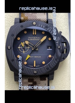 Panerai Submersible PAM1513 Carbotech GMT Navy Seals Edition Replica Watch 44MM