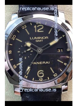 Panerai Luminor 1950 PAM00531 GMT Edition Black Dial - 1:1 Mirror Replica 