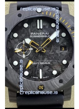 Panerai Submersible PAM01324 Carbotech GMT Navy Seals Edition 1:1 Mirror Replica Watch 44MM