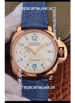 Panerai Luminor DUE PAM756 Edition 1:1 Mirror Swiss Replica Watch in Rose Gold Casing 42MM