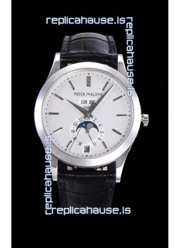 Patek Philippe Annual Calendar 5396-012 Complications Swiss Replica Watch in White Dial