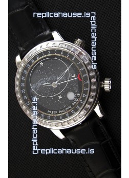 Patek Philippe Grand Complication 6102P Celestial Moon Age Grey Dial Swiss Replica Watch 