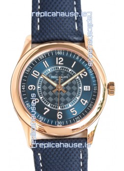 Patek Philippe Calatrava 6007R Blue Dial Rose Gold 1:1 Mirror Replica Watch