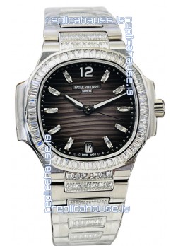Patek Philippe Nautilus 7118 35MM 1:1 Stainless Steel Grey Dial 1:1 Mirror Replica Watch