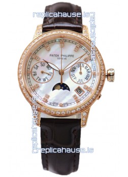 Patek Philippe Grand Complications Ladies First Perpetual Calendaer Rose Gold Swiss Replica Watch 
