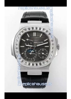 Patek Philippe Nautilus 5712/1A 1:1 Quality Swiss Replica Watch in Grey Dial