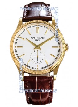 Patek Philippe Calatrava 6119G Yellow Gold Casing Watch 1:1 Mirror Replica Watch 