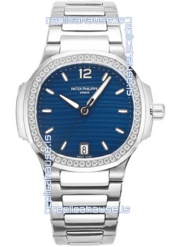 Patek Philippe Nautilus 7118 35MM 1:1 Stainless Steel Blue Dial 1:1 Superclone Watch 
