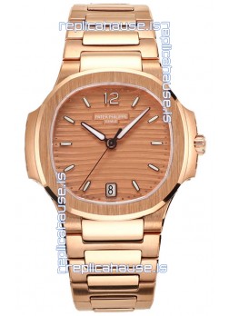 Patek Philippe Nautilus 7118R 35MM 1:1 Rose Gold Case & Dial 1:1 Mirror Replica Watch
