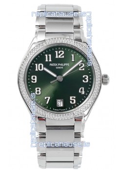 Patek Philippe Twenty-4 Green Dial 904L Steel Casing 1:1 Mirror Replica Watch 36MM
