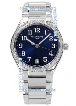 Patek Philippe Twenty-4 Blue Dial 904L Steel Casing 1:1 Mirror Replica Watch 36MM
