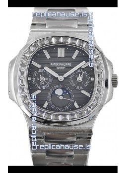 Patek Philippe Nautilus 5740 Perpetual Calendar Stainless Steel Grey Dial Swiss Replica Watch 